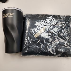 Frontline Gold Brand Mug/Tumbler/Thermos and Fleece Blanket